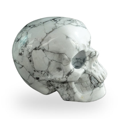 Howlite crystal skull 3" SKH30HL12 photo 4