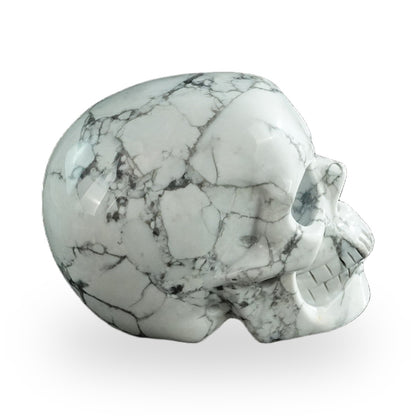 Howlite crystal skull 3" SKH30HL12 photo 5