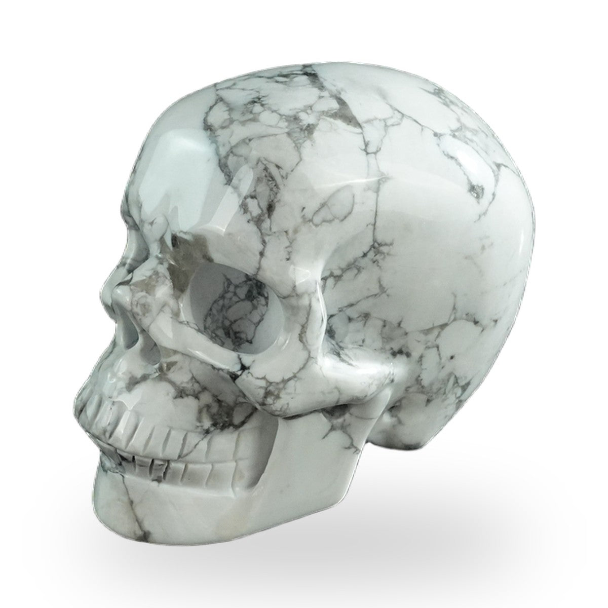 Howlite crystal skull 3" SKH30HL12 photo 7