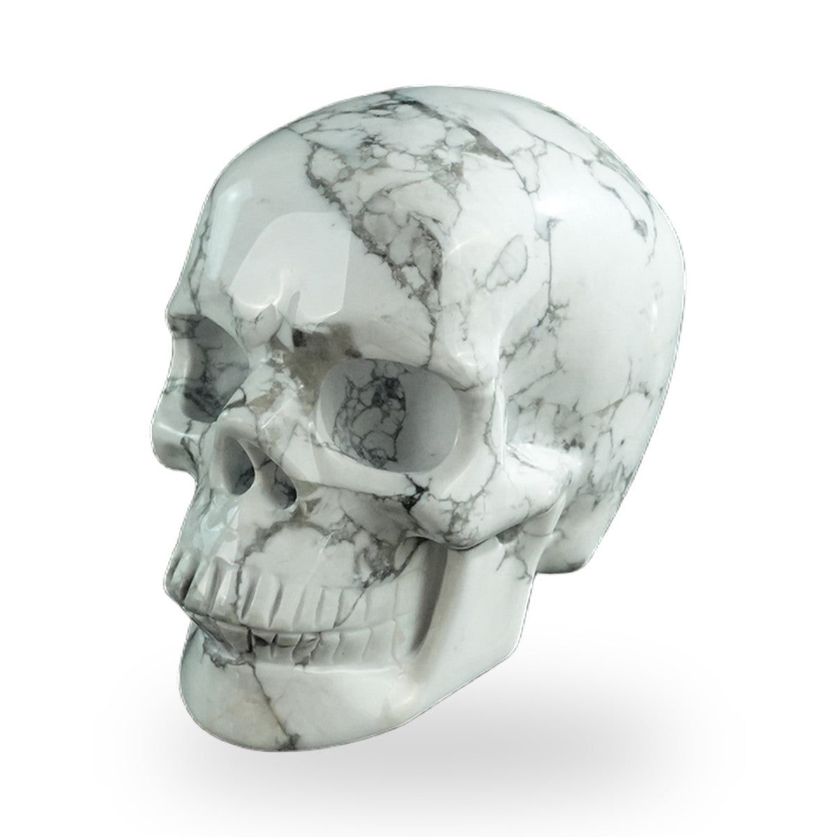 Howlite crystal skull 3" SKH30HL12 photo 8
