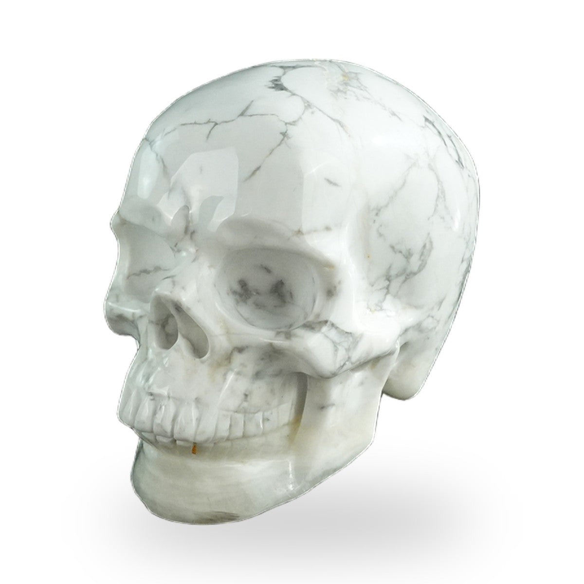 Howlite crystal skull 3" SKH30HL13 photo 8