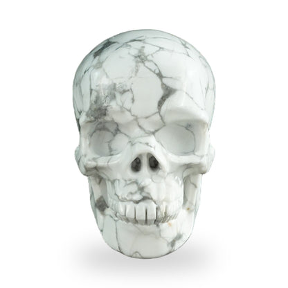 Howlite crystal skull 3" SKH30HL14 photo 1