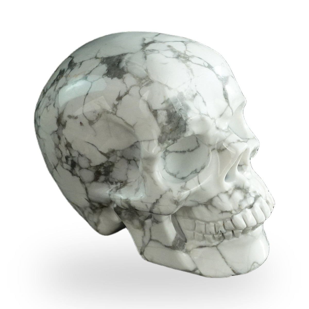 Howlite crystal skull 3" SKH30HL14 photo 3