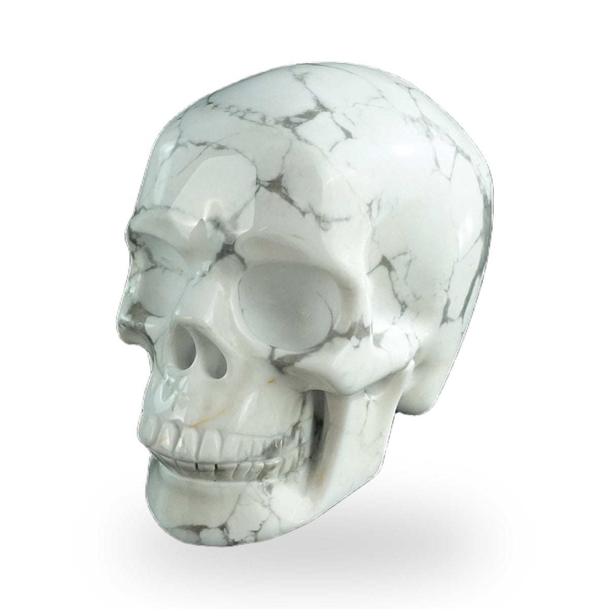 Howlite crystal skull 3" SKH30HL15 photo 2