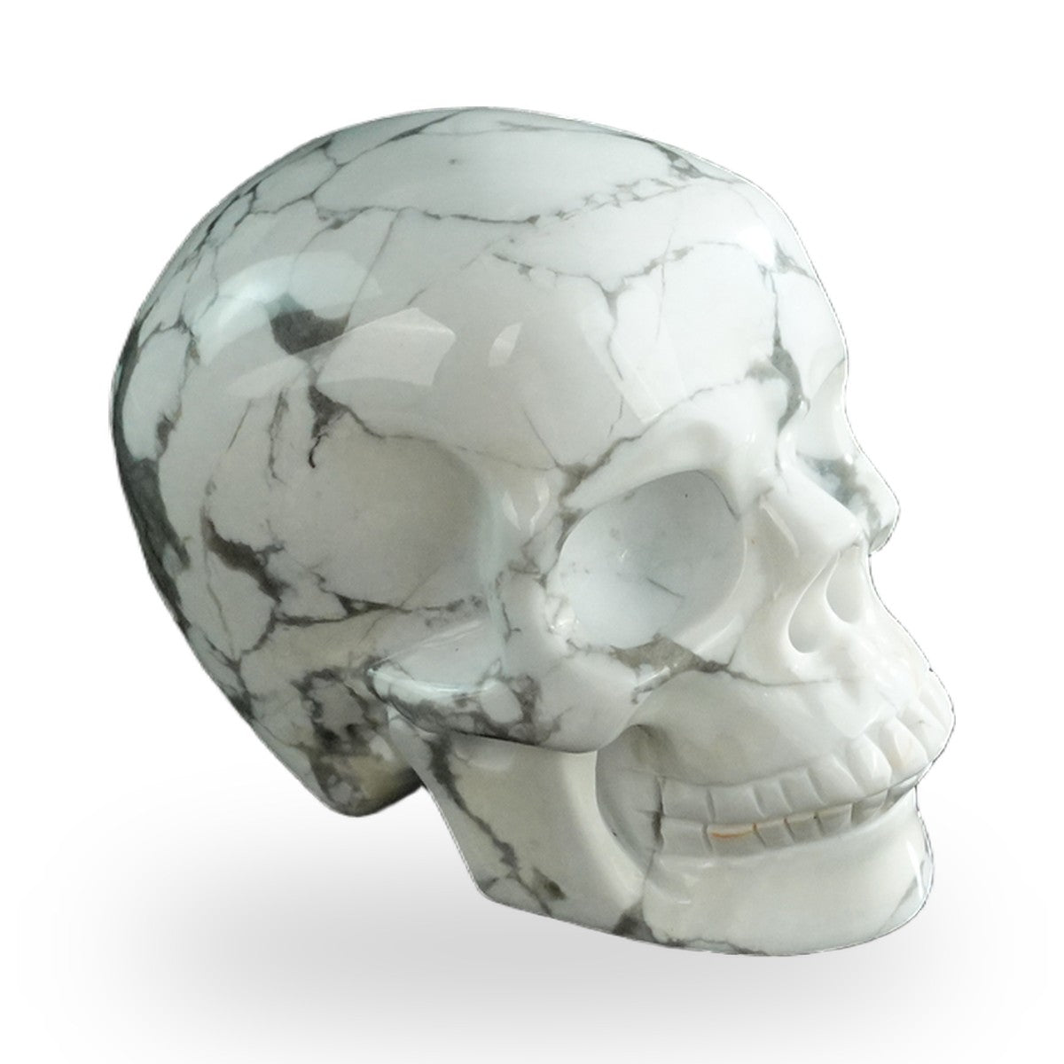 Howlite crystal skull 3" SKH30HL15 photo 4