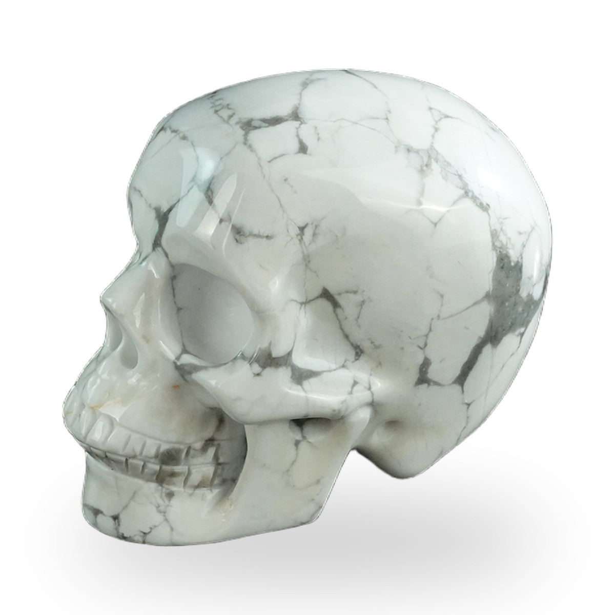 Howlite crystal skull 3" SKH30HL15 photo 7