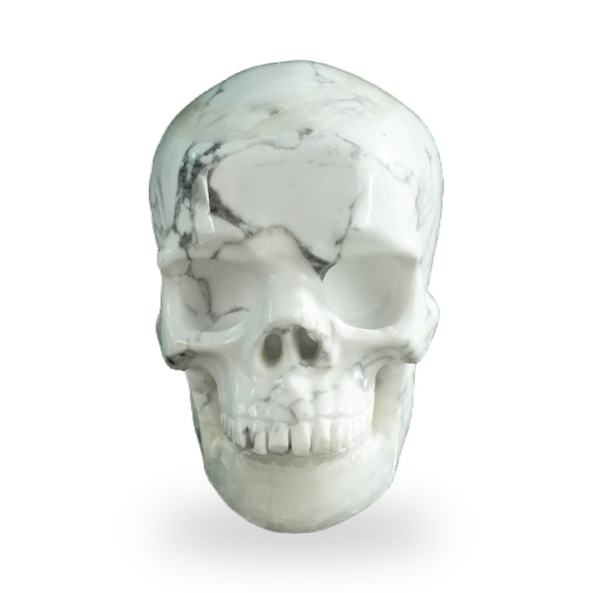 Howlite crystal skull 3" SKH30HL16 photo 1