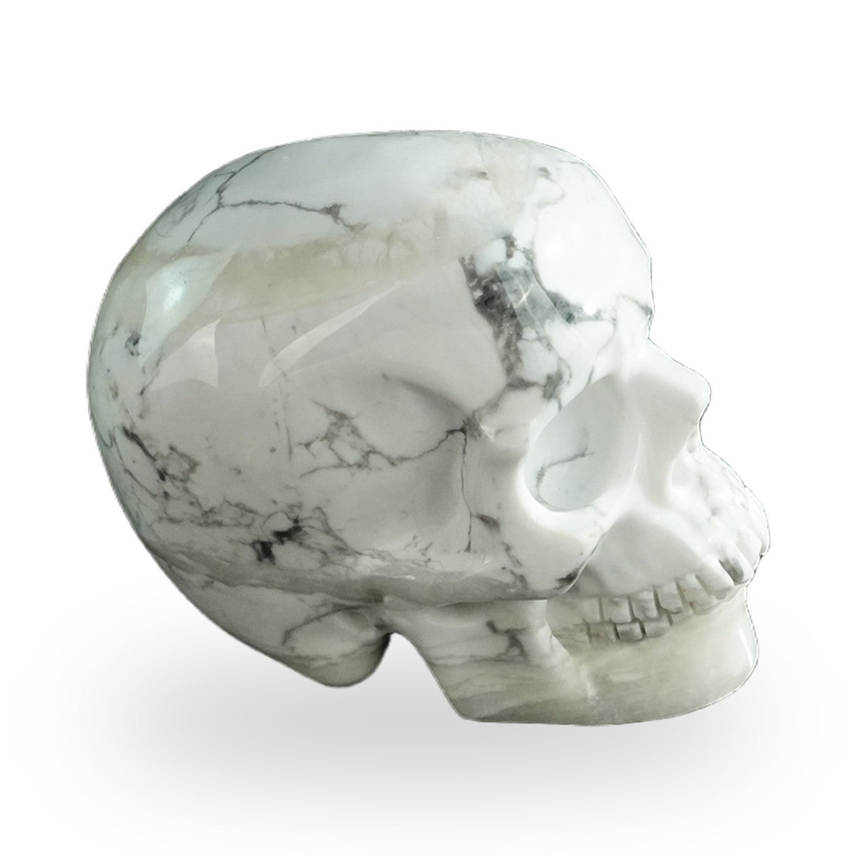 Howlite crystal skull 3" SKH30HL16 photo 4