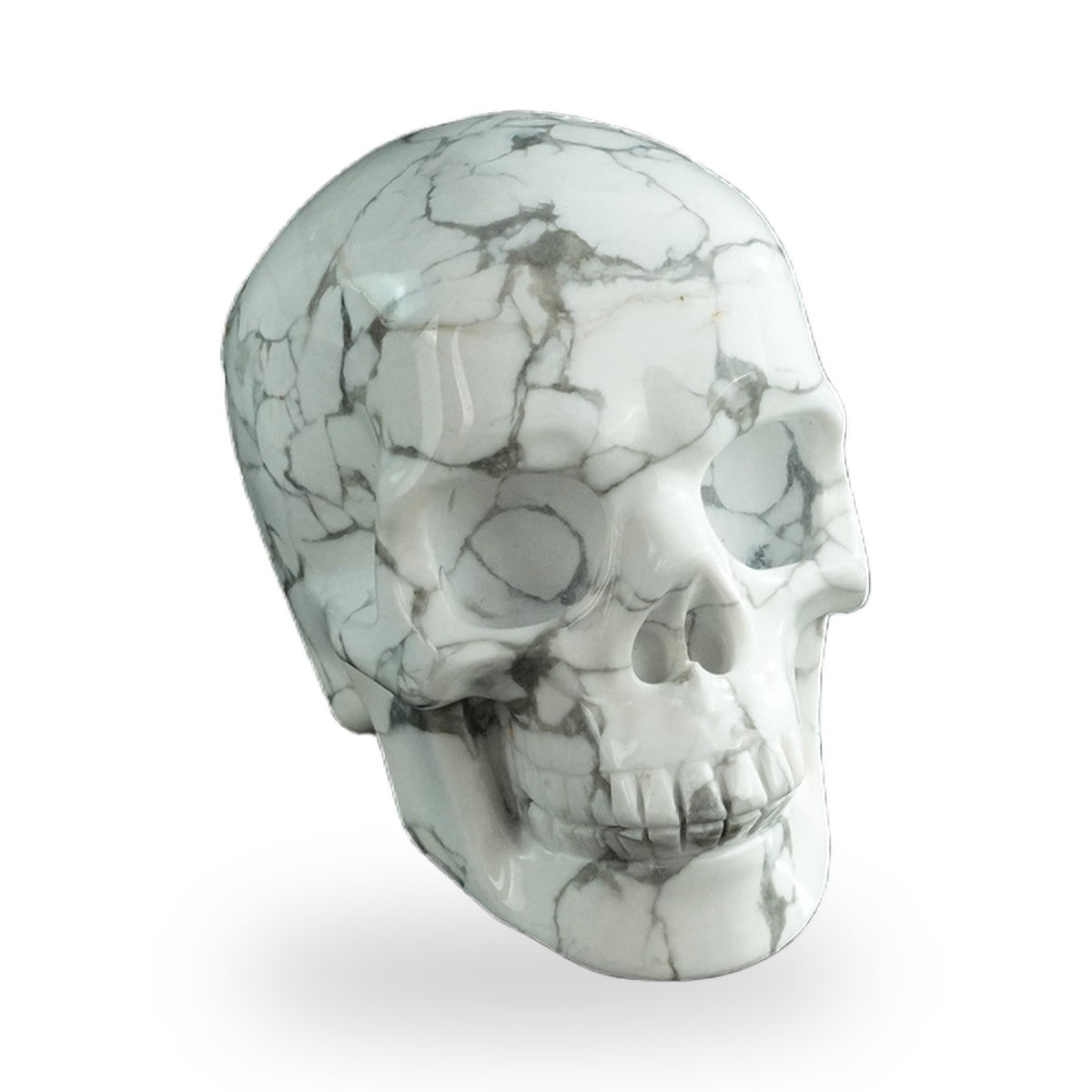 Howlite crystal skull 3" SKH30HL17 photo 2