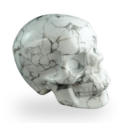 Howlite crystal skull 3" SKH30HL17 photo 4