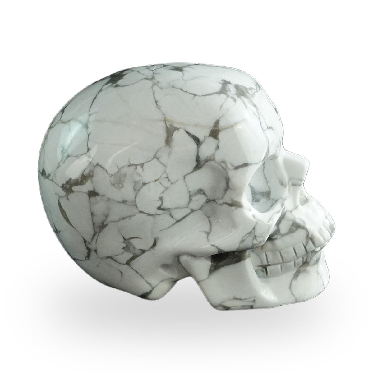 Howlite crystal skull 3" SKH30HL17 photo 5