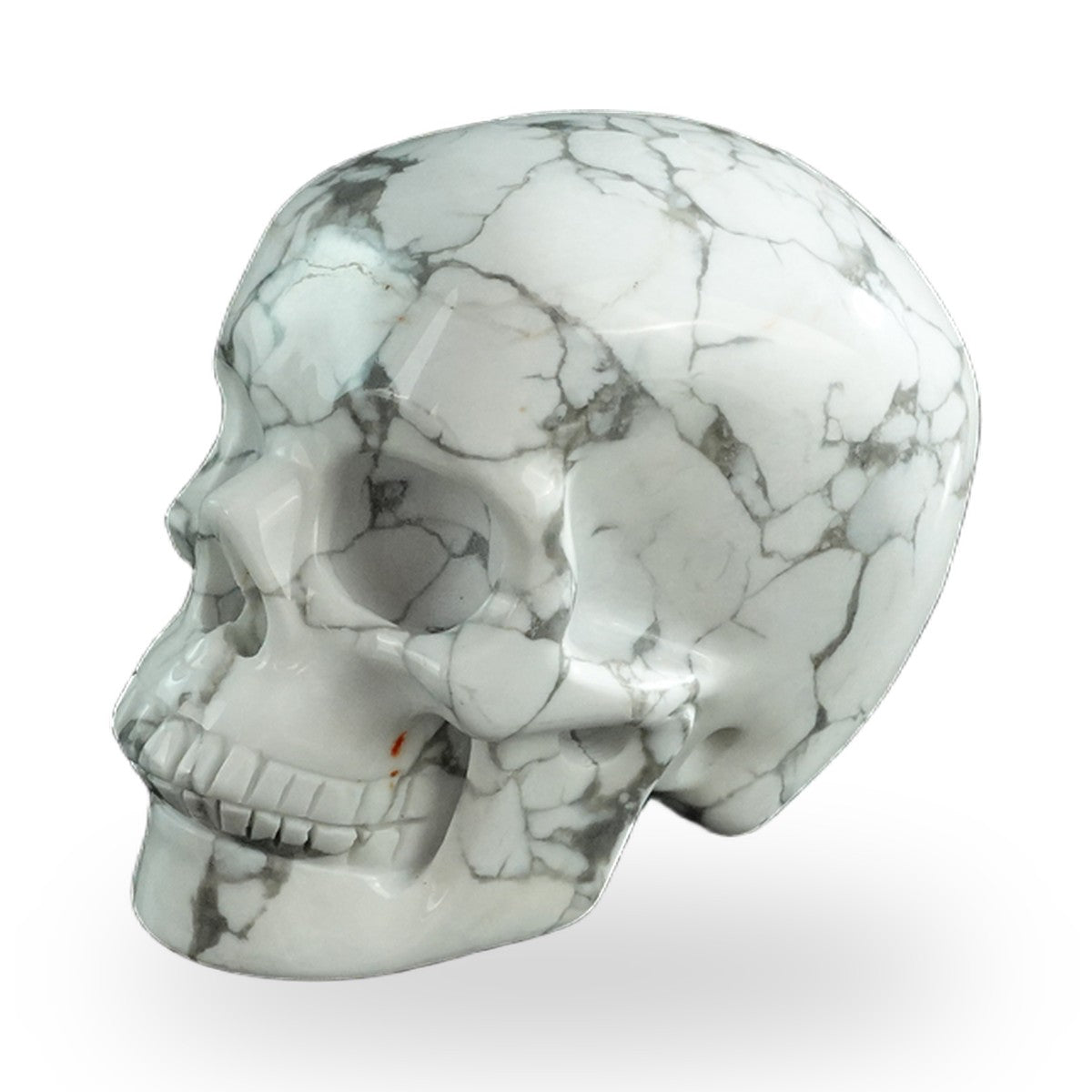 Howlite crystal skull 3" SKH30HL17 photo 7