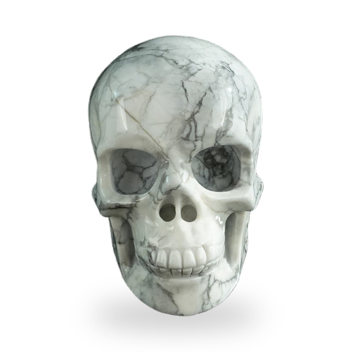 Howlite crystal skull 3" SKH30HL18 photo 1