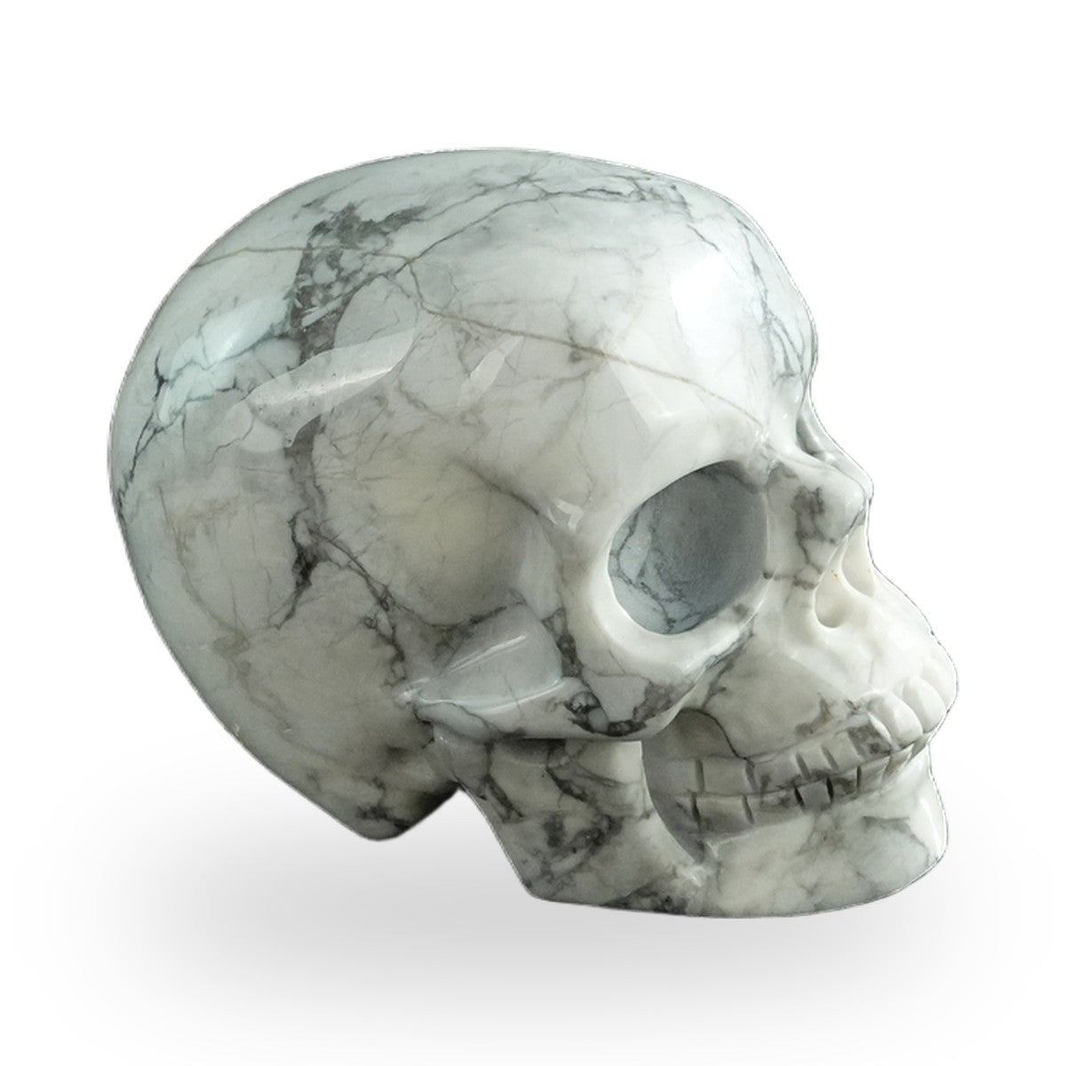 Howlite crystal skull 3" SKH30HL18 photo 4