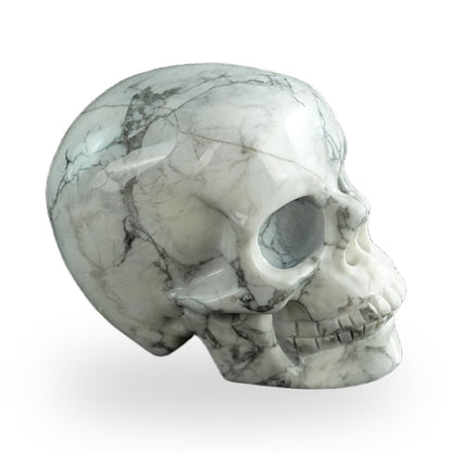 Howlite crystal skull 3" SKH30HL18 photo 4