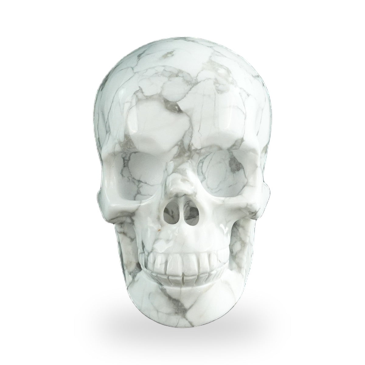 Howlite crystal skull 3" SKH30HL19 photo 1