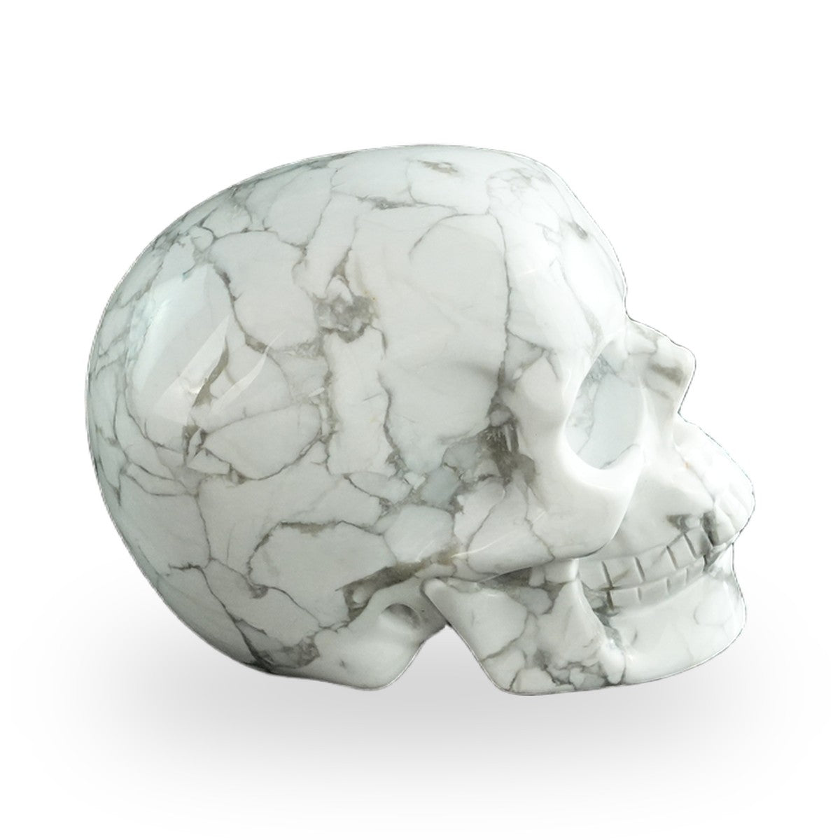 Howlite crystal skull 3" SKH30HL19 photo 4