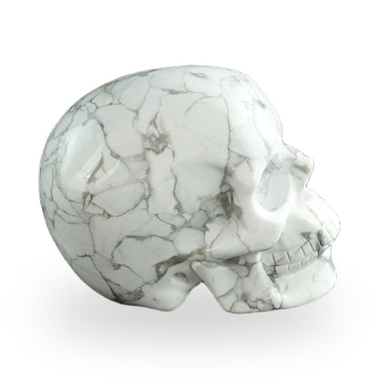 Howlite crystal skull 3" SKH30HL19 photo 4