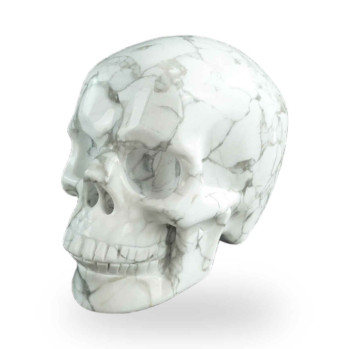 Howlite crystal skull 3" SKH30HL19 photo 6