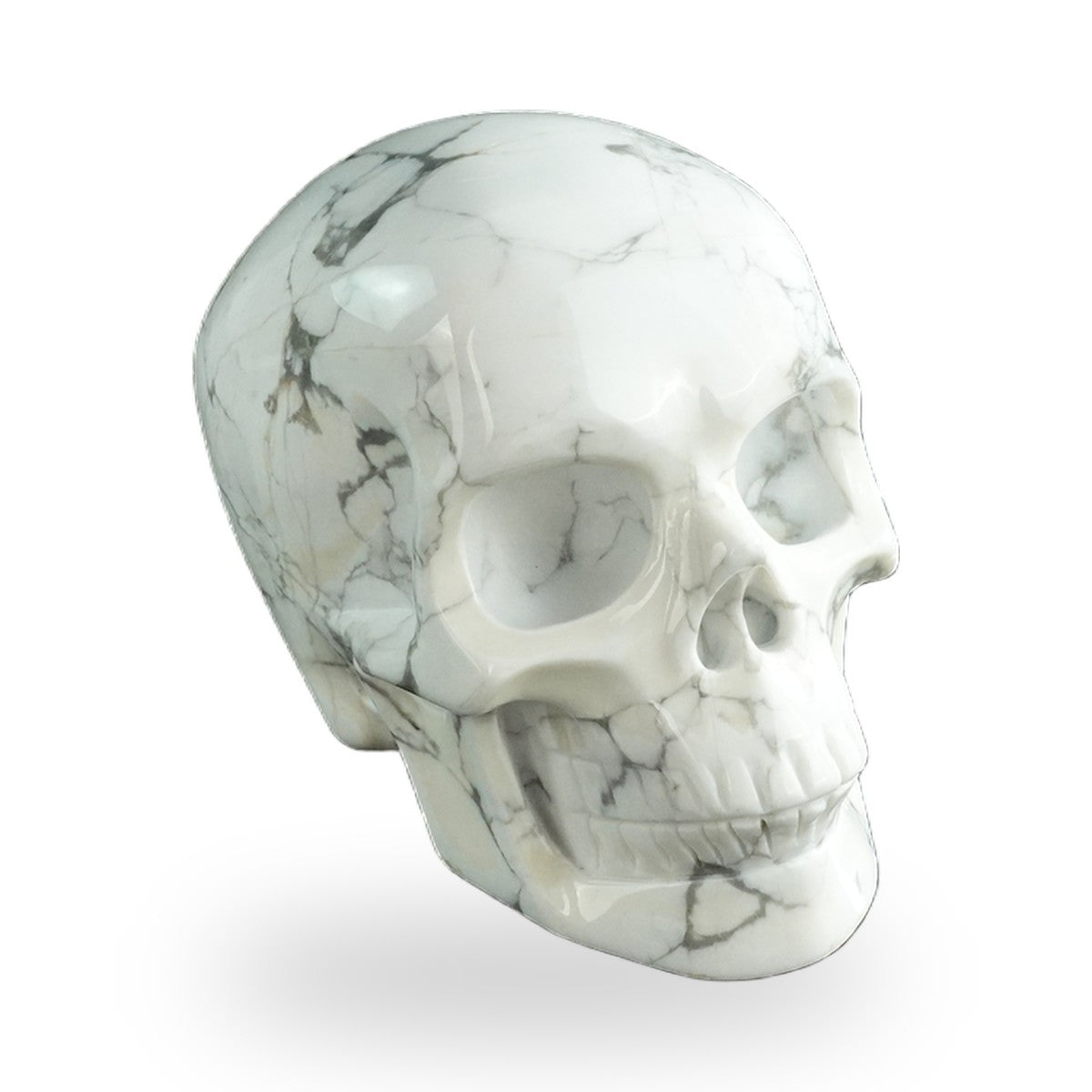 Howlite crystal skull 3" SKH30HL20 photo 3