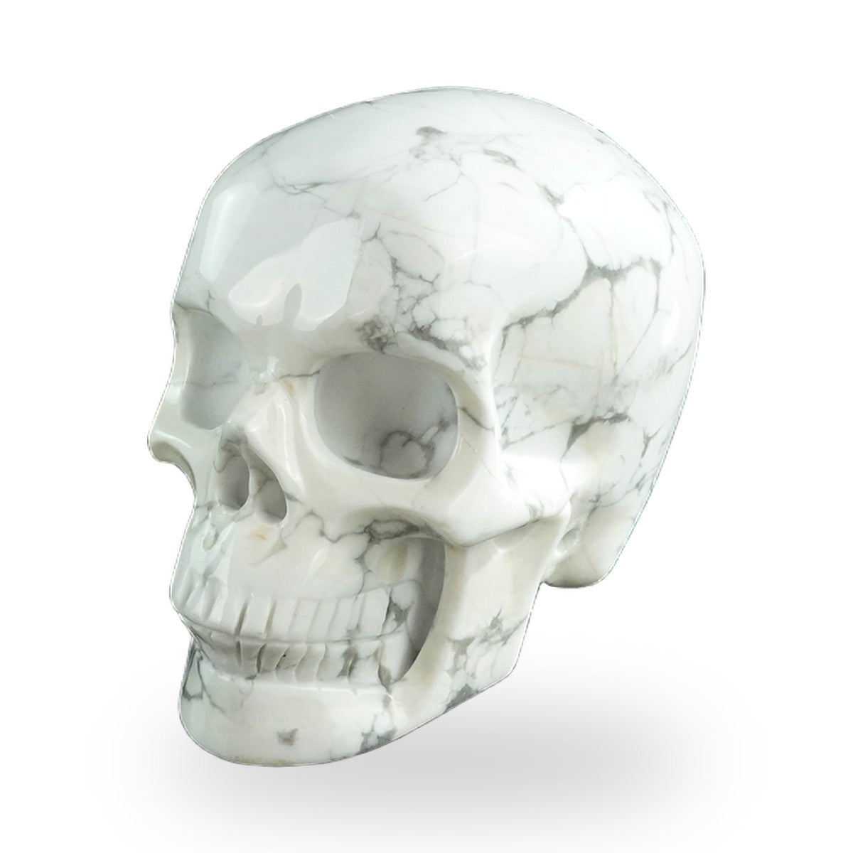 Howlite crystal skull 3" SKH30HL20 photo 8