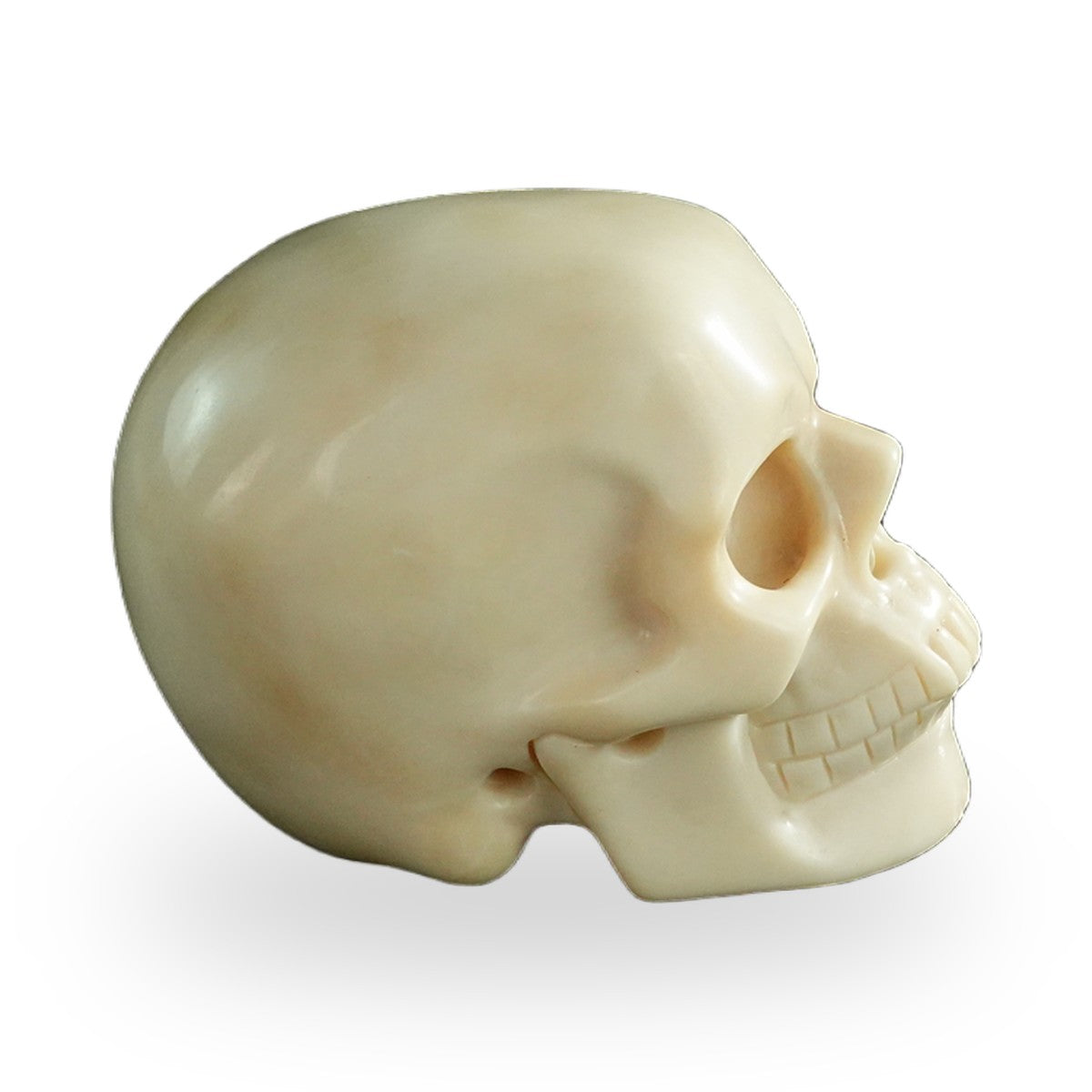 Ivory Jade crystal skull 3" SKH30IJ01 view 5
