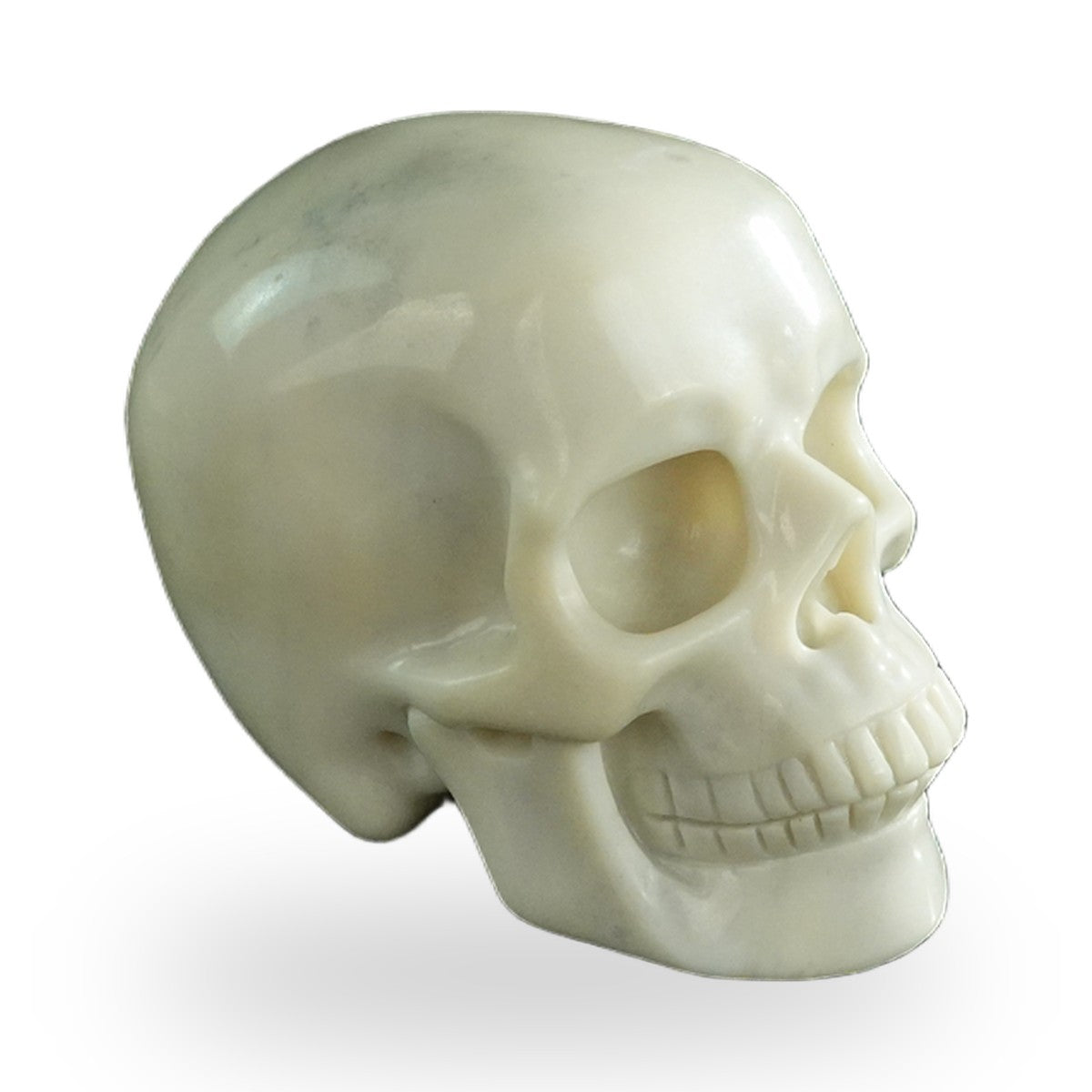 Ivory Jade crystal skull 3" SKH30IJ05 photo 4
