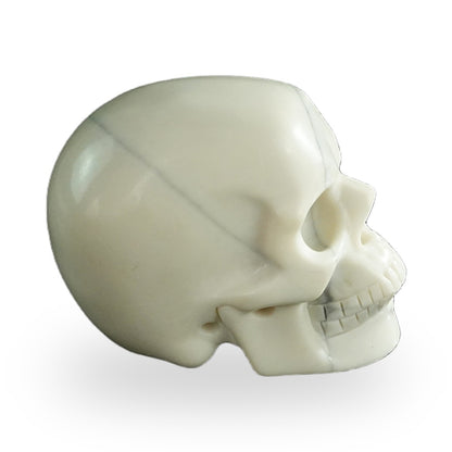 Ivory Jade crystal skull 3" SKH30IJ08 photo 4