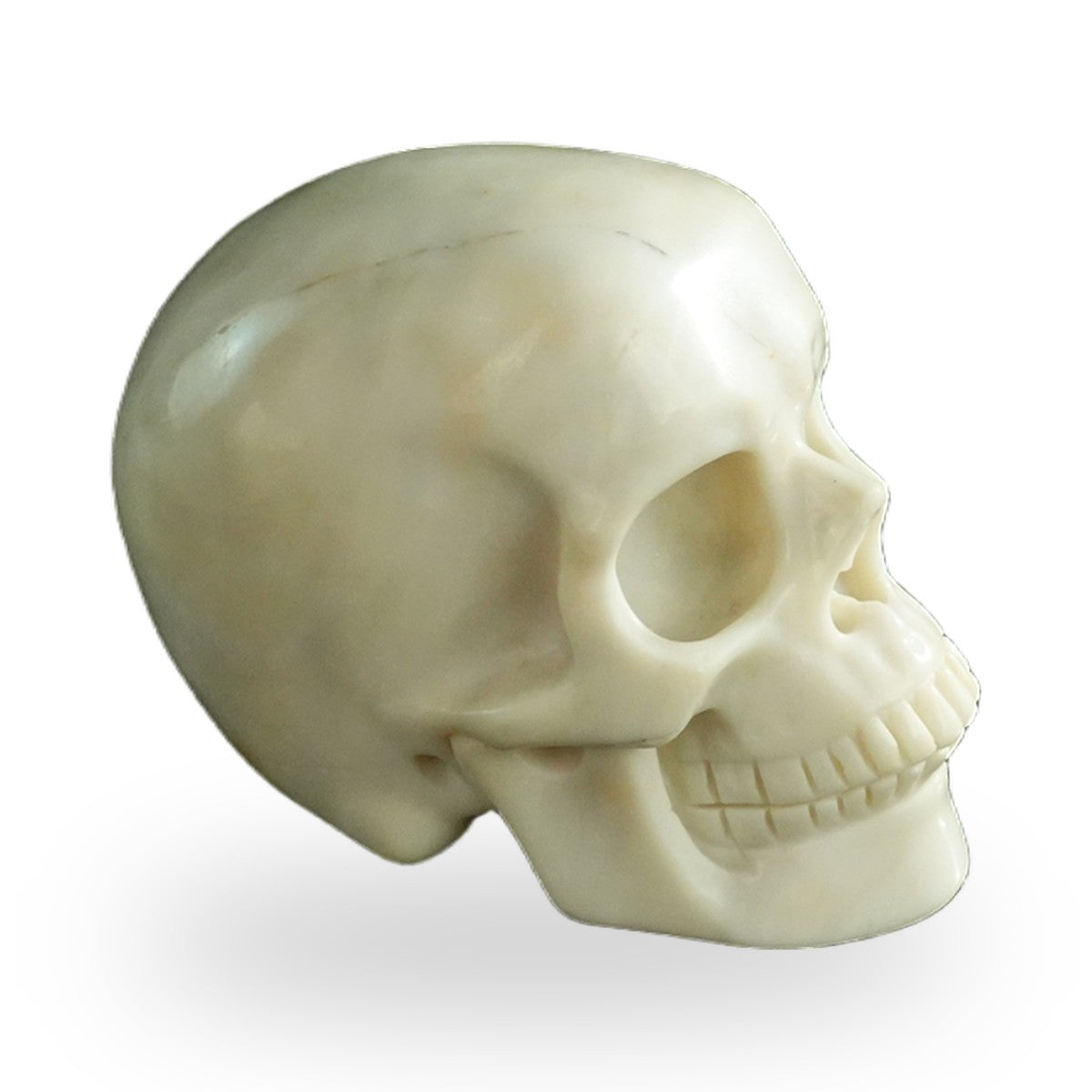 Ivory Jade crystal skull 3" SKH30IJ09 photo 4