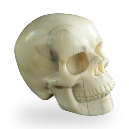 Ivory Jade crystal skull 3" SKH30IJ10 photo 4
