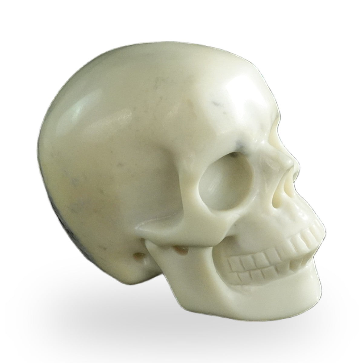 Ivory Jade crystal skull 3" SKH30IJ11 photo 4