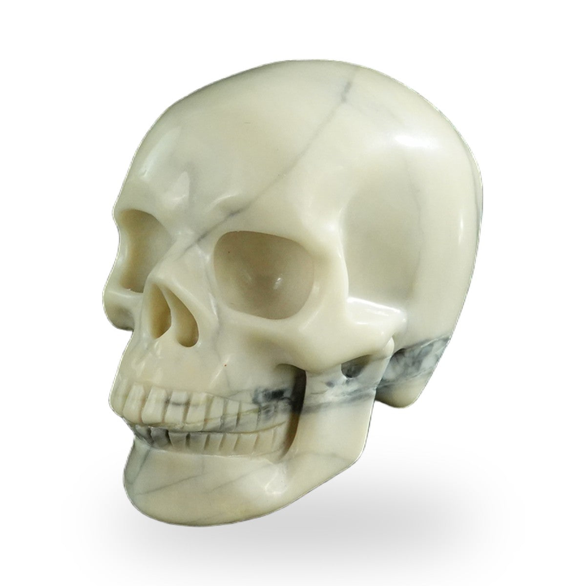 Ivory Jade crystal skull 3" SKH30IJ12 photo 2