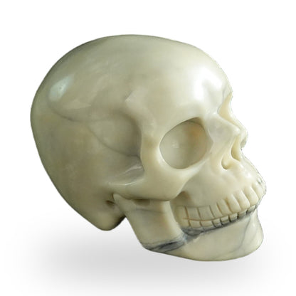 Ivory Jade crystal skull 3" SKH30IJ12 photo 5