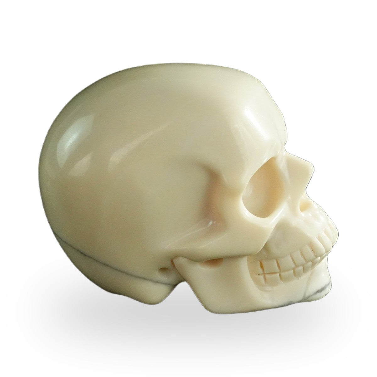 Ivory Jade crystal skull 3" SKH30IJ15 photo 4