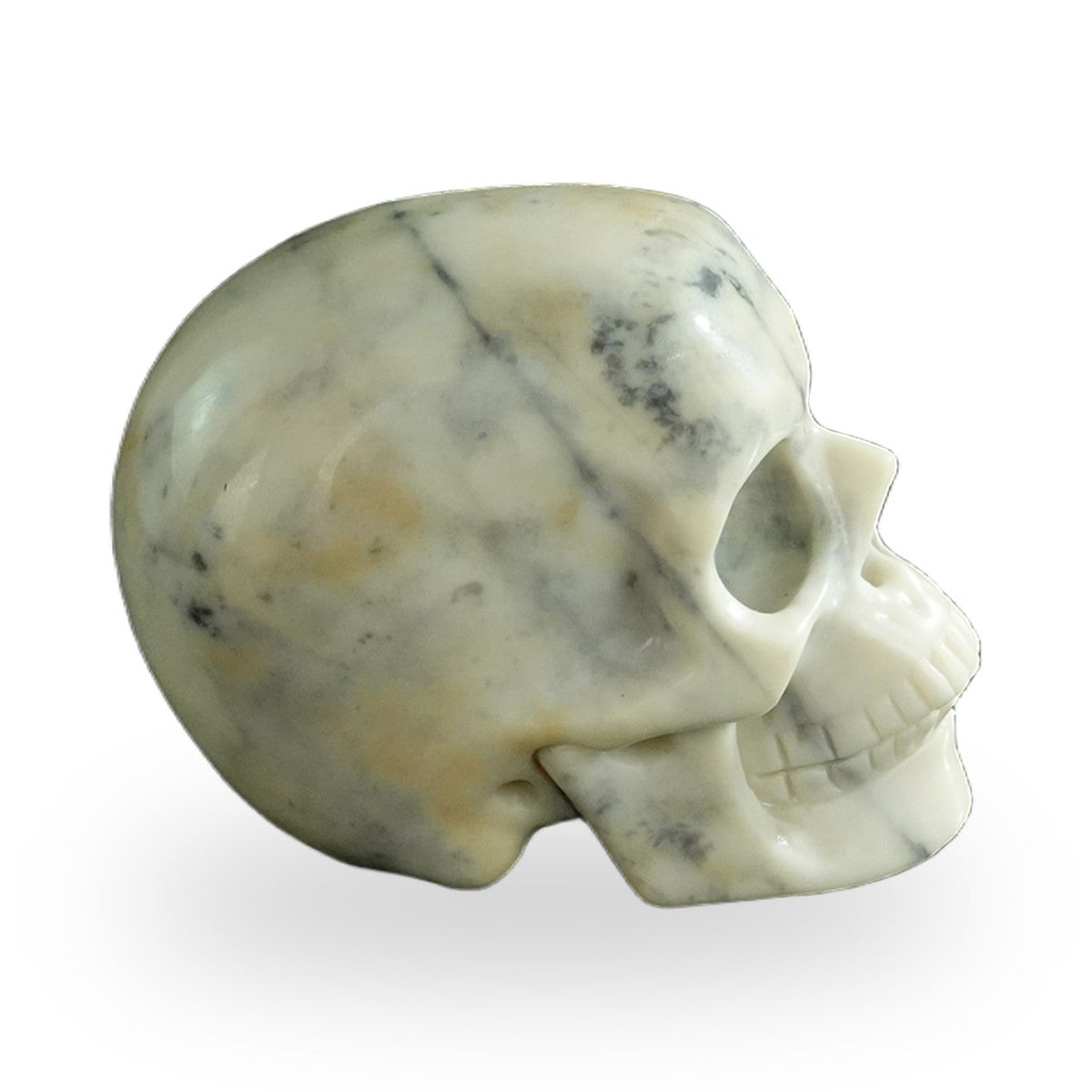 Ivory Jade crystal skull 3" SKH30IJ18 photo 5