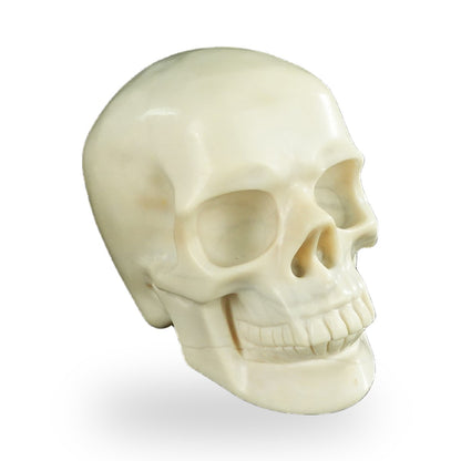 Ivory Jade crystal skull 4.5" SKH45IJ01 view 2