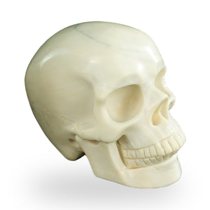 Ivory Jade crystal skull 4.5" SKH45IJ02 photo 3