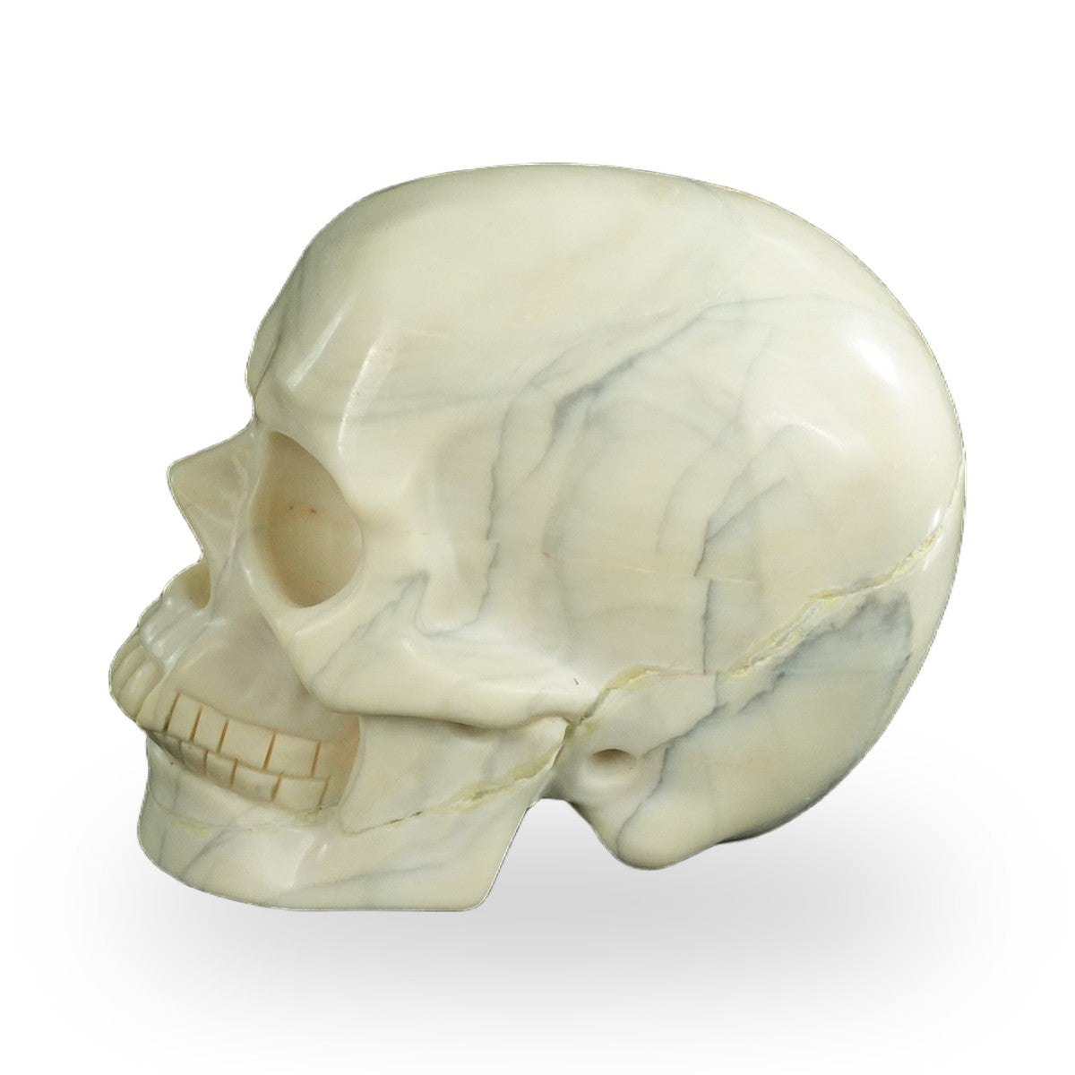Ivory Jade crystal skull 4.5" SKH45IJ02 photo 5