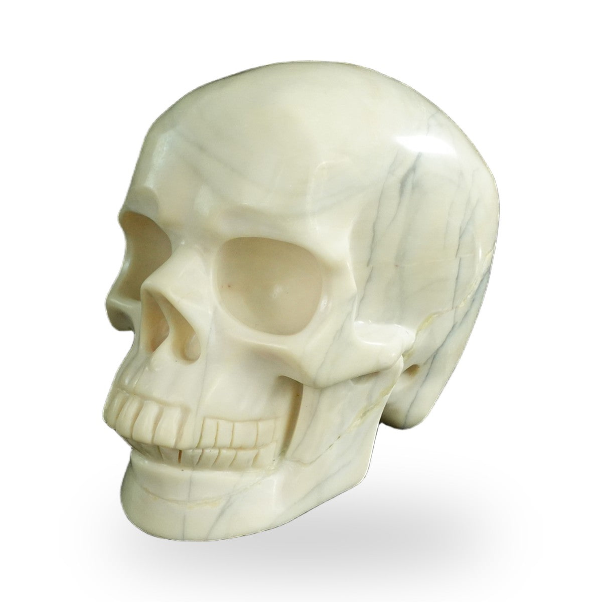 Ivory Jade crystal skull 4.5" SKH45IJ02 photo 6