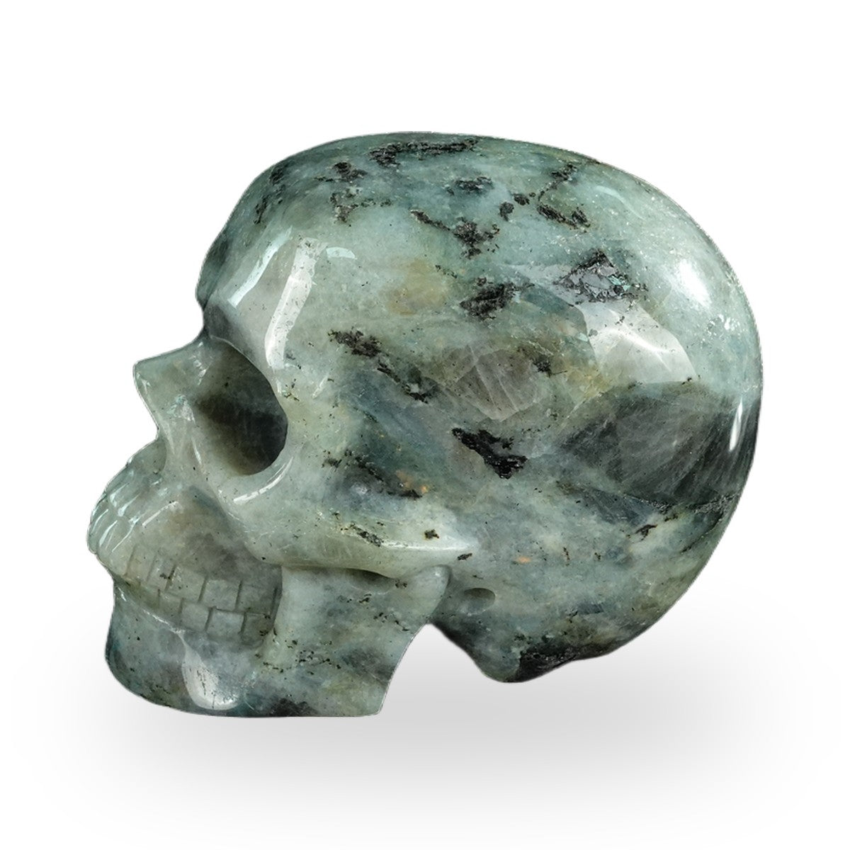 Labradorite crystal skull 4.5" SKH45LA01 view 5