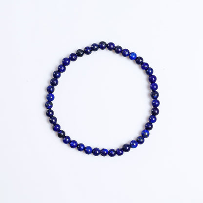 Natural Lapis Lazuli Beads Bracelet,Healing Energy Bracelet,Handcrafted Gift