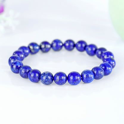 Natural Lapis Lazuli Beads Bracelet,Healing Energy Bracelet,Handcrafted Gift