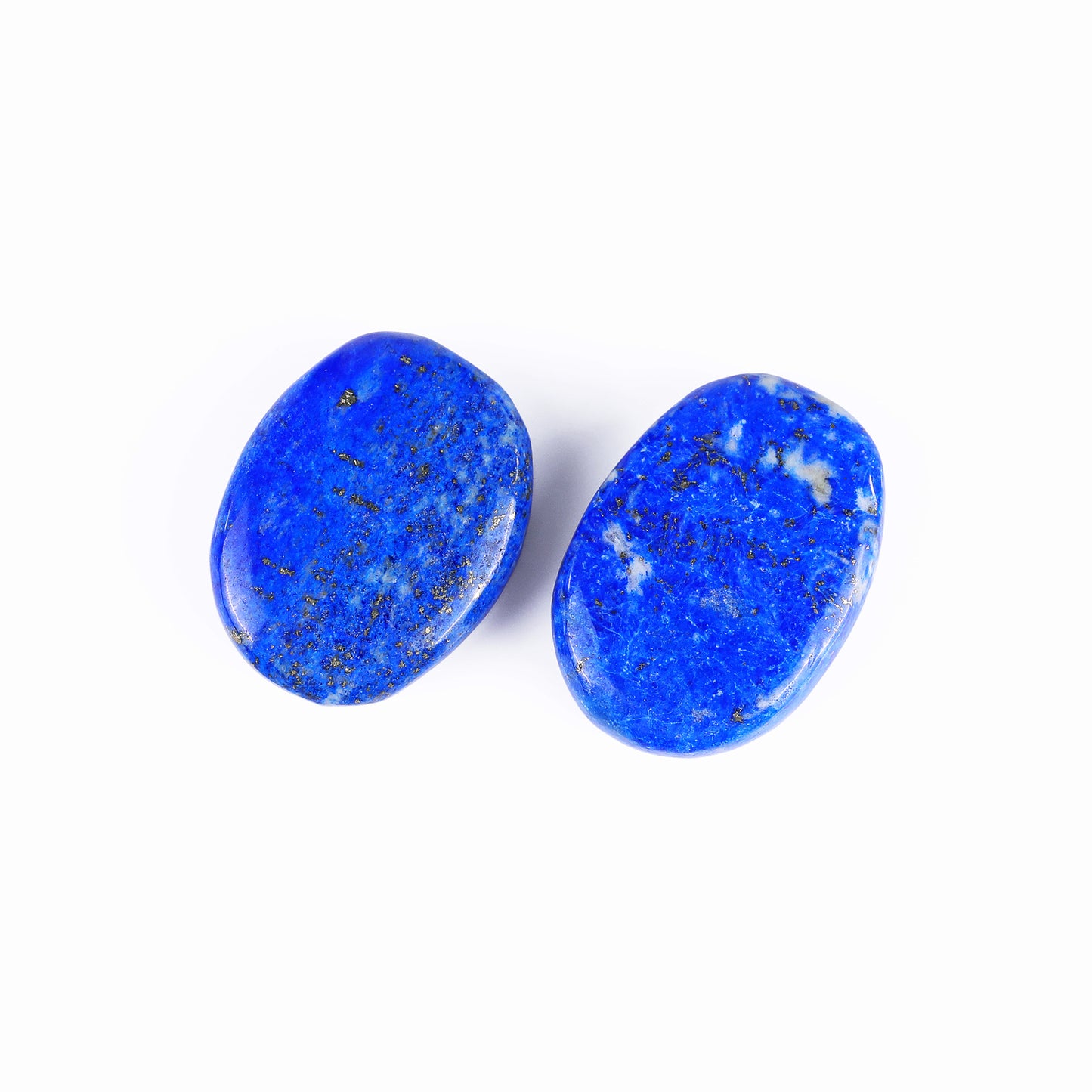 Natural Lazuli Lapis Hand Carved Crystal Polished Palm Stone