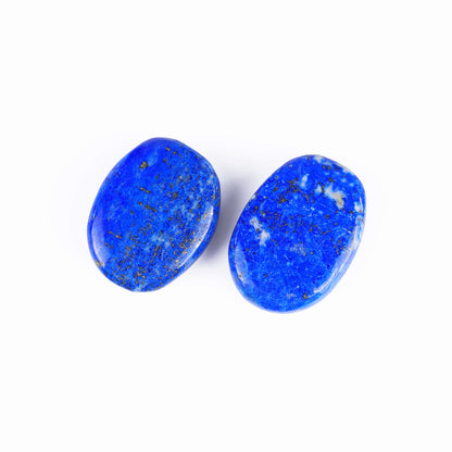 Natural Lazuli Lapis Hand Carved Crystal Polished Palm Stone