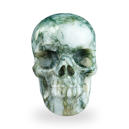 Moss Agate crystal skull 4.5" SKH45MA02 photo 1