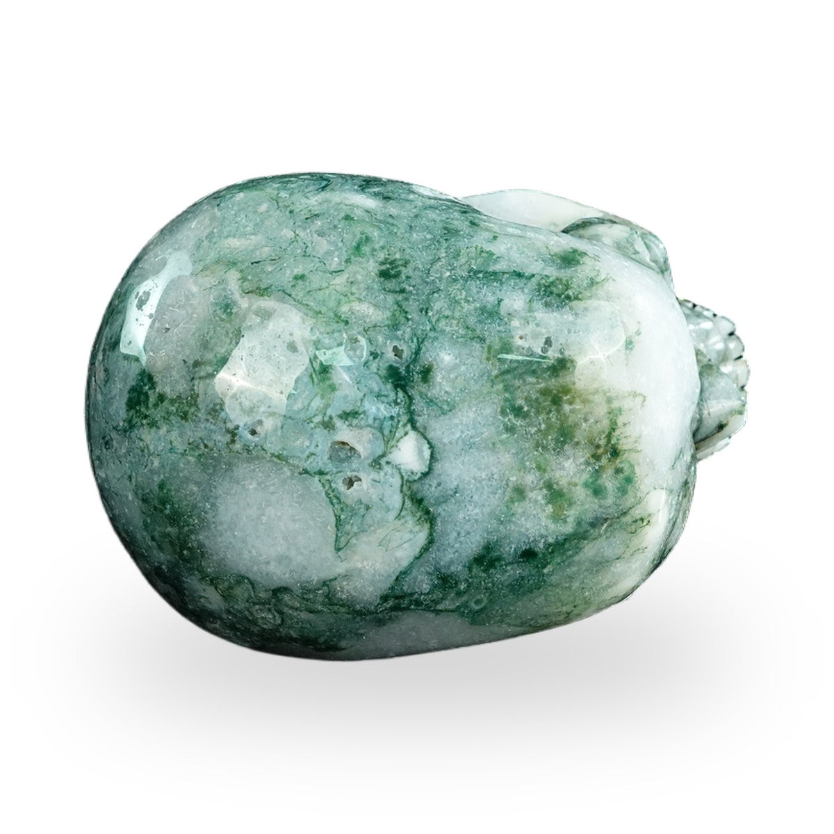 Moss Agate crystal skull 4.5" SKH45MA02 photo 6
