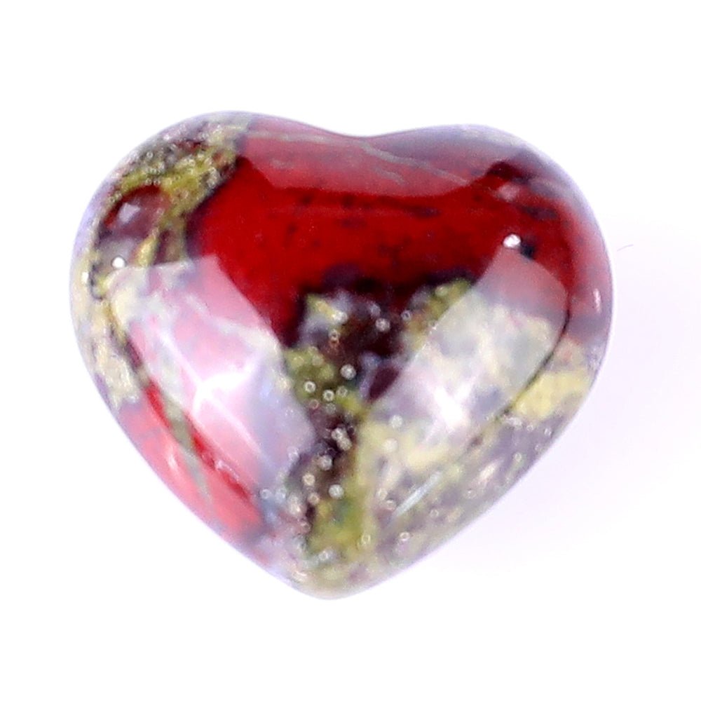 Nicedony 0.8" Dragon Blood Jasper Hand Carved Crystal Heart - View 5
