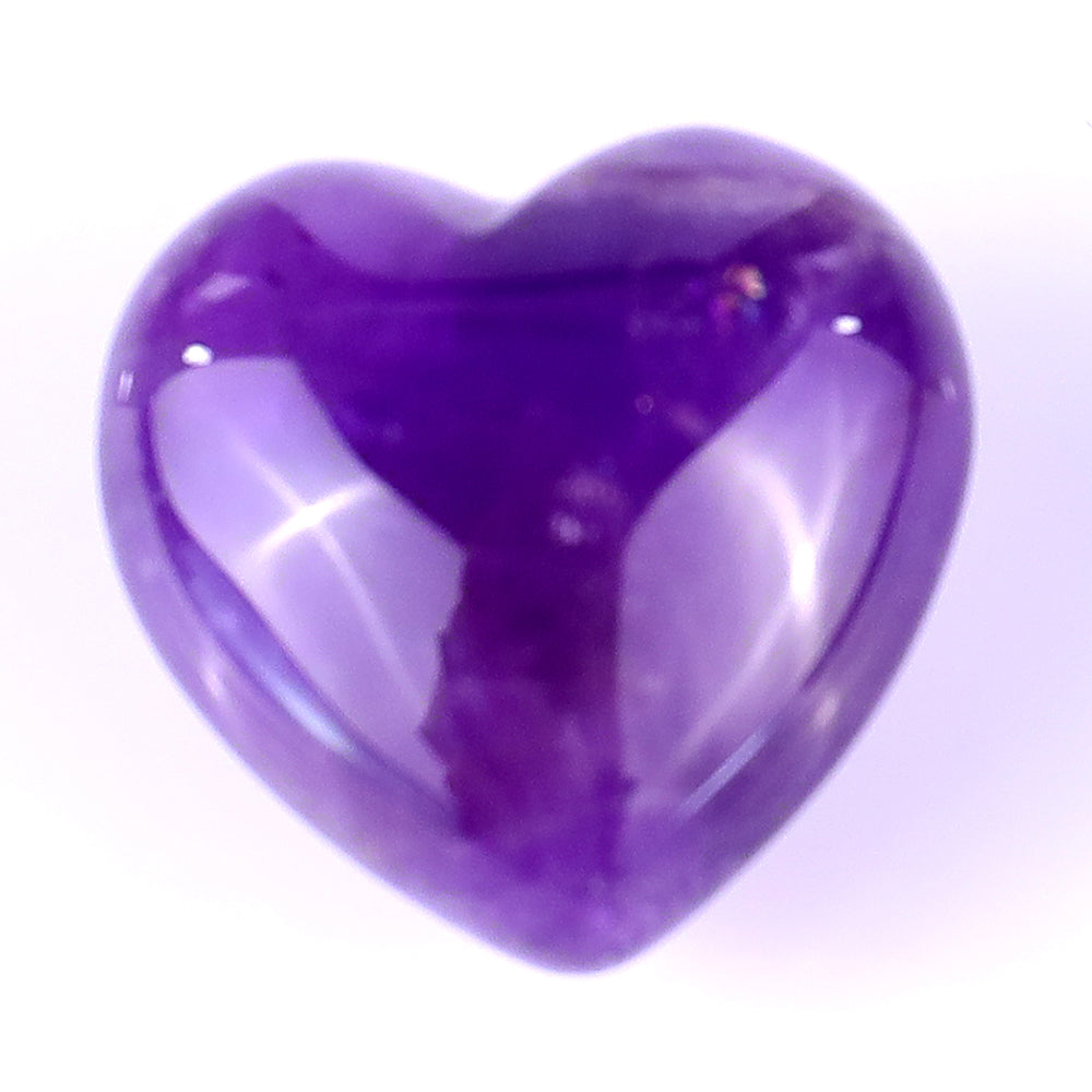 Nicedony 0.8" Dream Amethyst Hand Carved Crystal Heart - View 5