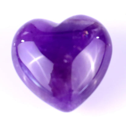 Nicedony 0.8" Dream Amethyst Hand Carved Crystal Heart - View 5