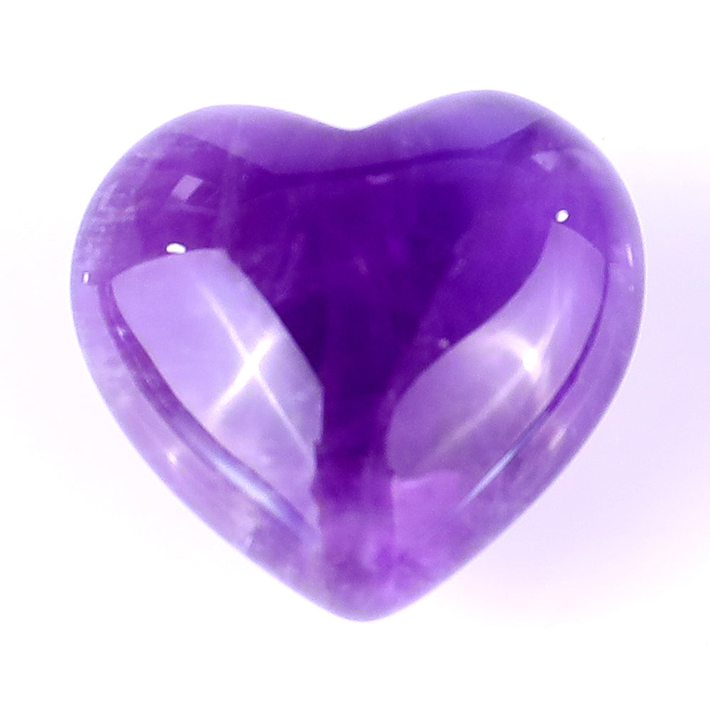 Nicedony 0.8" Dream Amethyst Hand Carved Crystal Heart - View 6